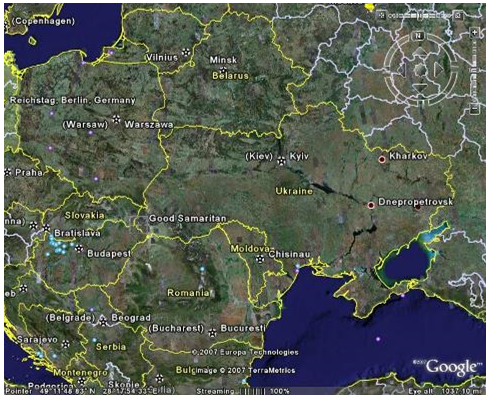 Map 1 -  Central Europe